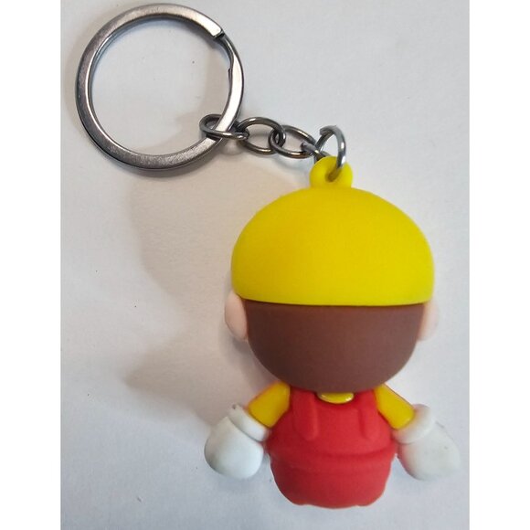Super Mario Keychain 2" With Yellow Cap & Red Overalls Key Ring - Picture 7 of 7